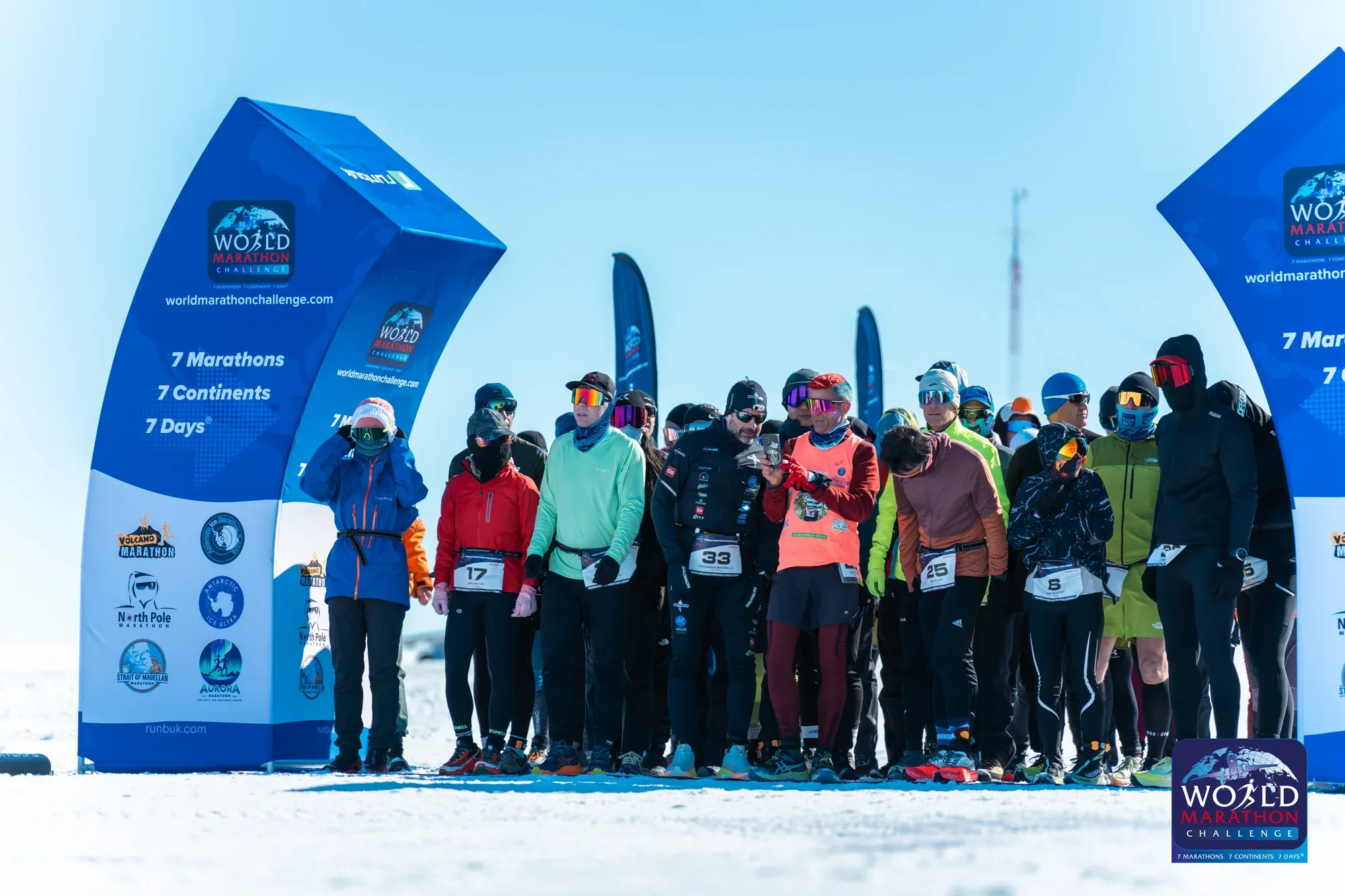 Start line in Antarctica at WMC 2025